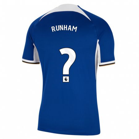 Kandiny Kinder Frankie Runham #0 Blau Heimtrikot Trikot 2023/24 T-Shirt