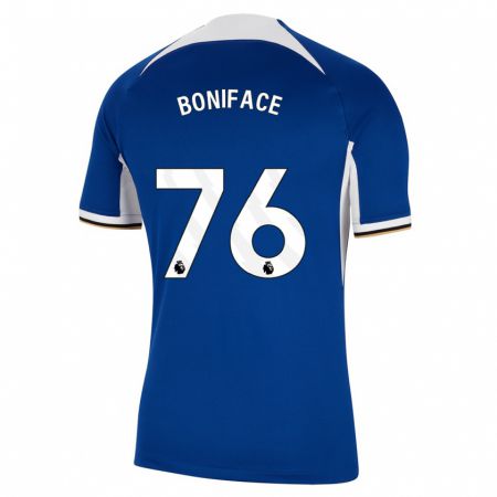 Kandiny Kinder Somto Boniface #76 Blau Heimtrikot Trikot 2023/24 T-Shirt