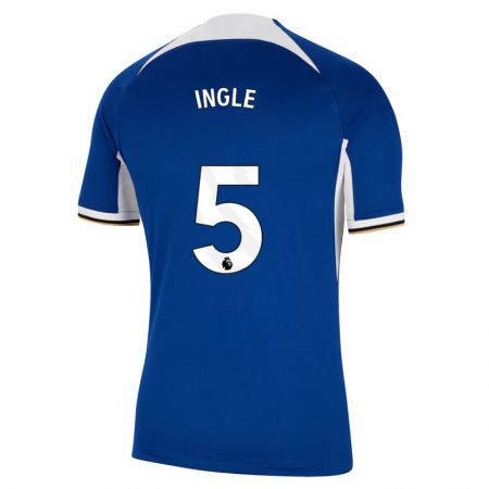 Kandiny Kinder Sophie Ingle #5 Blau Heimtrikot Trikot 2023/24 T-Shirt
