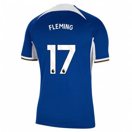 Kandiny Kinder Jessie Fleming #17 Blau Heimtrikot Trikot 2023/24 T-Shirt