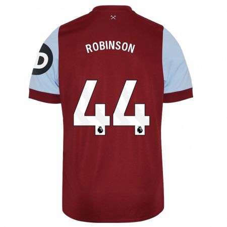 Kandiny Kinder Junior Robinson #44 Kastanienbraun Heimtrikot Trikot 2023/24 T-Shirt