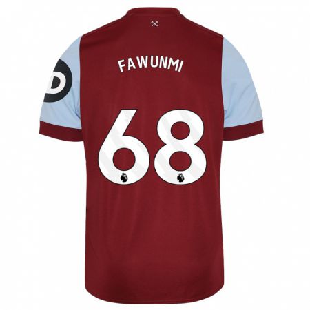 Kandiny Kinder Favour Fawunmi #68 Kastanienbraun Heimtrikot Trikot 2023/24 T-Shirt