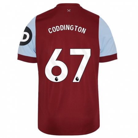 Kandiny Kinder Remy Coddington #67 Kastanienbraun Heimtrikot Trikot 2023/24 T-Shirt