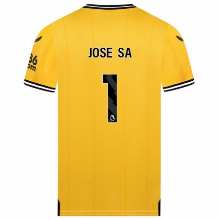 Kandiny Kinder José Sá #1 Gelb Heimtrikot Trikot 2023/24 T-Shirt
