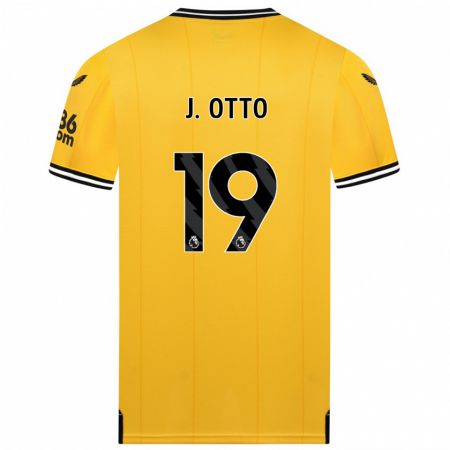 Kandiny Kinder Jonny Otto #19 Gelb Heimtrikot Trikot 2023/24 T-Shirt