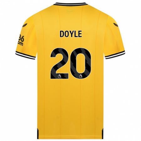 Kandiny Kinder Tommy Doyle #20 Gelb Heimtrikot Trikot 2023/24 T-Shirt