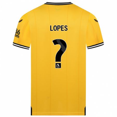 Kandiny Kinder Leo Lopes #0 Gelb Heimtrikot Trikot 2023/24 T-Shirt