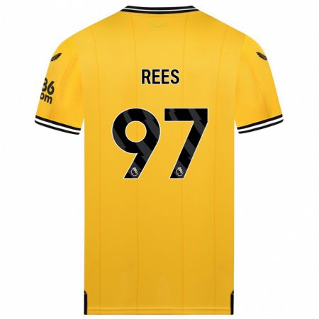 Kandiny Kinder Mason Rees #97 Gelb Heimtrikot Trikot 2023/24 T-Shirt