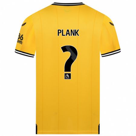 Kandiny Kinder Dom Plank #0 Gelb Heimtrikot Trikot 2023/24 T-Shirt