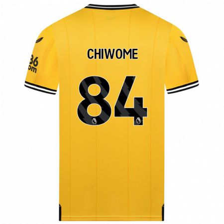 Kandiny Kinder Leon Chiwome #84 Gelb Heimtrikot Trikot 2023/24 T-Shirt