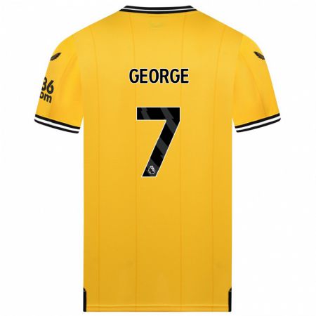 Kandiny Kinder Tammi George #7 Gelb Heimtrikot Trikot 2023/24 T-Shirt