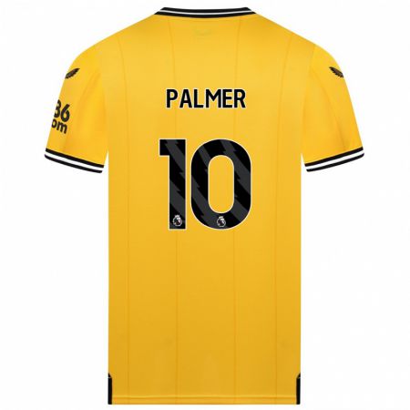 Kandiny Kinder Jamila Palmer #10 Gelb Heimtrikot Trikot 2023/24 T-Shirt