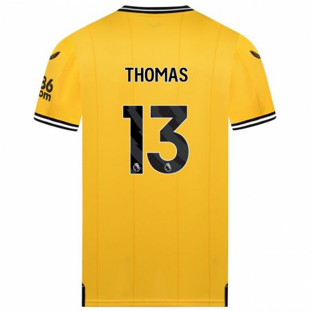 Kandiny Kinder Bec Thomas #13 Gelb Heimtrikot Trikot 2023/24 T-Shirt