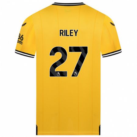 Kandiny Kinder Lauren Riley #27 Gelb Heimtrikot Trikot 2023/24 T-Shirt