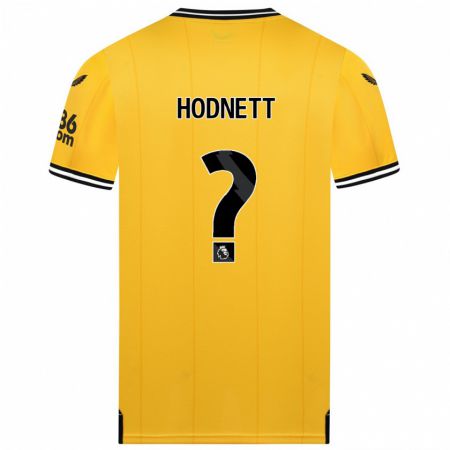 Kandiny Kinder Jack Hodnett #0 Gelb Heimtrikot Trikot 2023/24 T-Shirt