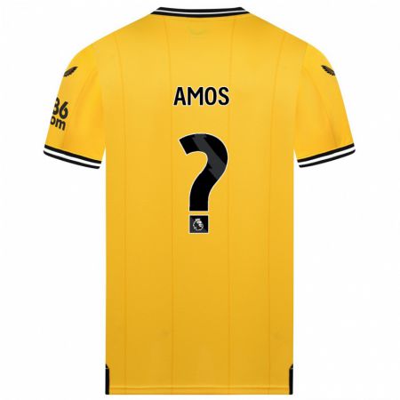 Kandiny Kinder Stan Amos #0 Gelb Heimtrikot Trikot 2023/24 T-Shirt