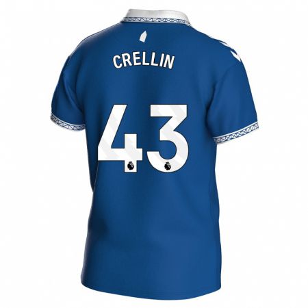 Kandiny Kinder Billy Crellin #43 Königsblau Heimtrikot Trikot 2023/24 T-Shirt