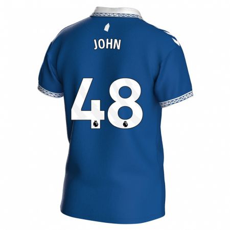 Kandiny Kinder Kyle John #48 Königsblau Heimtrikot Trikot 2023/24 T-Shirt