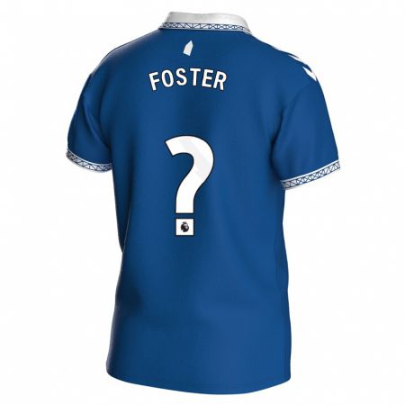 Kandiny Kinder Harvey Foster #0 Königsblau Heimtrikot Trikot 2023/24 T-Shirt