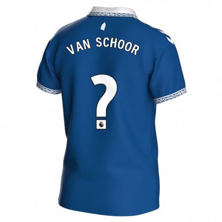 Kandiny Kinder Joshua Van Schoor #0 Königsblau Heimtrikot Trikot 2023/24 T-Shirt