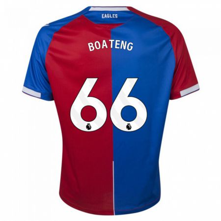 Kandiny Kinder David Boateng #66 Rot Blau Heimtrikot Trikot 2023/24 T-Shirt