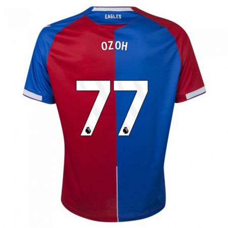 Kandiny Kinder David Ozoh #77 Rot Blau Heimtrikot Trikot 2023/24 T-Shirt