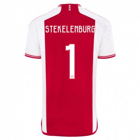 Kandiny Kinder Maarten Stekelenburg #1 Rot-Weiss Heimtrikot Trikot 2023/24 T-Shirt