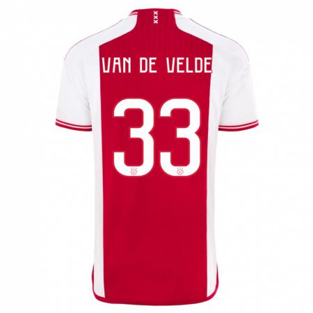 Kandiny Kinder Jonna Van De Velde #33 Rot-Weiss Heimtrikot Trikot 2023/24 T-Shirt