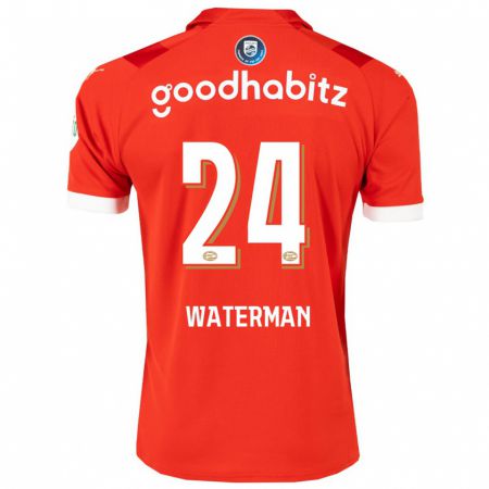 Kandiny Kinder Boy Waterman #24 Rot Heimtrikot Trikot 2023/24 T-Shirt