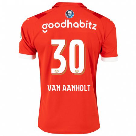 Kandiny Kinder Patrick Van Aanholt #30 Rot Heimtrikot Trikot 2023/24 T-Shirt