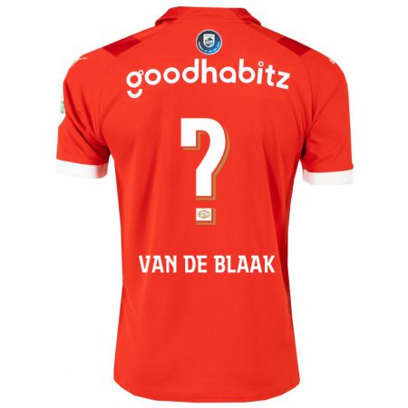 Kandiny Kinder Emmanuel Van De Blaak #0 Rot Heimtrikot Trikot 2023/24 T-Shirt