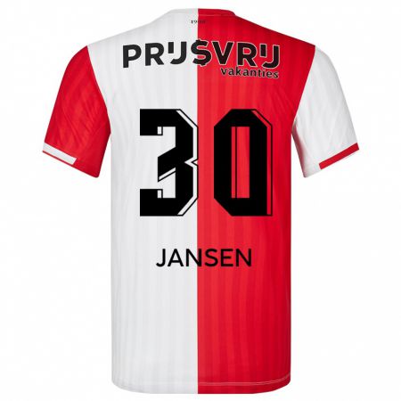 Kandiny Kinder Thijs Jansen #30 Rot-Weiss Heimtrikot Trikot 2023/24 T-Shirt