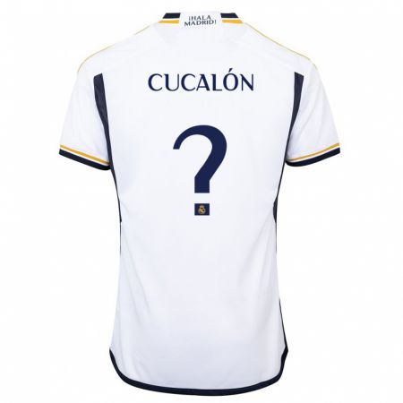 Kandiny Kinder Marc Cucalón #0 Weiß Heimtrikot Trikot 2023/24 T-Shirt
