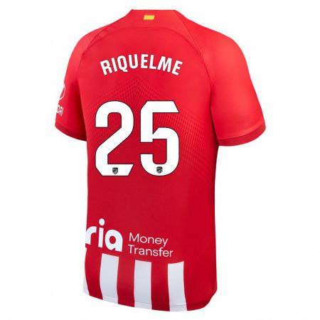 Kandiny Kinder Rodrigo Riquelme #25 Rot-Weiss Heimtrikot Trikot 2023/24 T-Shirt