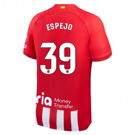 Kandiny Kinder Diego Espejo #39 Rot-Weiss Heimtrikot Trikot 2023/24 T-Shirt