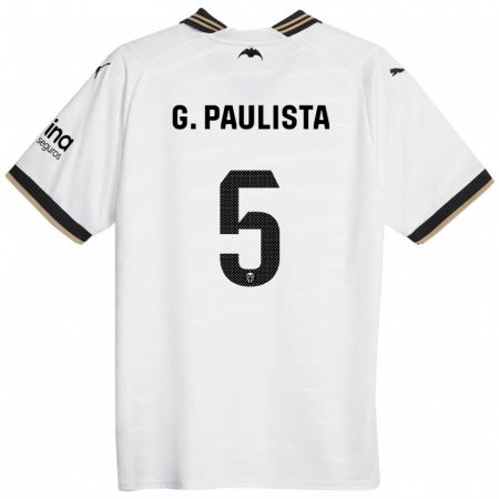 Kandiny Kinder Gabriel Paulista #5 Weiß Heimtrikot Trikot 2023/24 T-Shirt