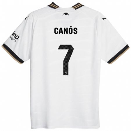 Kandiny Kinder Sergi Canós #7 Weiß Heimtrikot Trikot 2023/24 T-Shirt