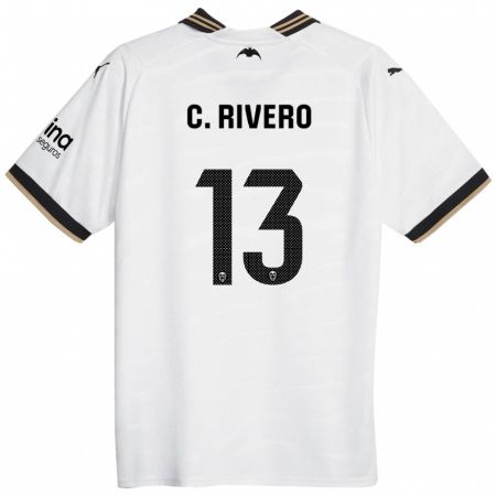 Kandiny Kinder Cristian Rivero #13 Weiß Heimtrikot Trikot 2023/24 T-Shirt