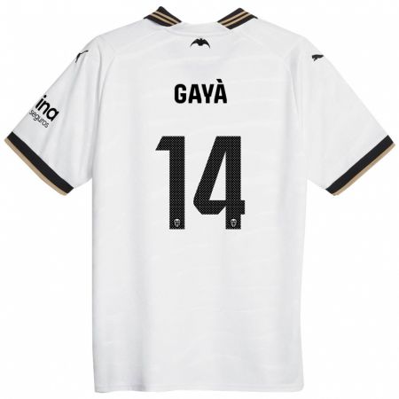 Kandiny Kinder José Gayà #14 Weiß Heimtrikot Trikot 2023/24 T-Shirt