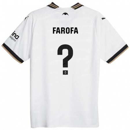 Kandiny Kinder Rodrigo Farofa #0 Weiß Heimtrikot Trikot 2023/24 T-Shirt