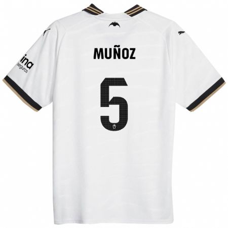 Kandiny Kinder Iván Muñoz #5 Weiß Heimtrikot Trikot 2023/24 T-Shirt
