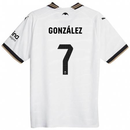 Kandiny Kinder Hugo González #7 Weiß Heimtrikot Trikot 2023/24 T-Shirt