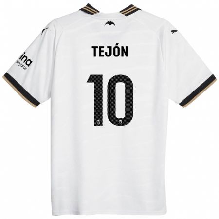 Kandiny Kinder Martín Tejón #10 Weiß Heimtrikot Trikot 2023/24 T-Shirt