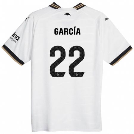 Kandiny Kinder Azael García #22 Weiß Heimtrikot Trikot 2023/24 T-Shirt