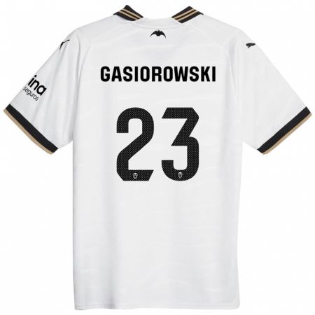 Kandiny Kinder Yarek Gasiorowski #23 Weiß Heimtrikot Trikot 2023/24 T-Shirt