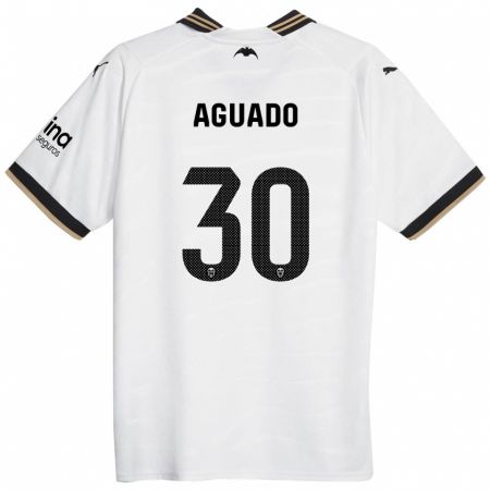Kandiny Kinder Julia Aguado #30 Weiß Heimtrikot Trikot 2023/24 T-Shirt