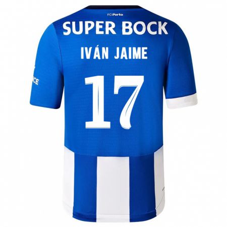 Kandiny Kinder Iván Jaime #17 Blau Weiss Heimtrikot Trikot 2023/24 T-Shirt