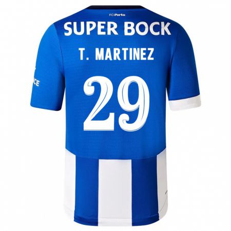 Kandiny Kinder Toni Martínez #29 Blau Weiss Heimtrikot Trikot 2023/24 T-Shirt
