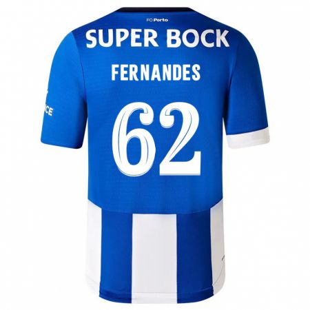 Kandiny Kinder Rodrigo Fernandes #62 Blau Weiss Heimtrikot Trikot 2023/24 T-Shirt