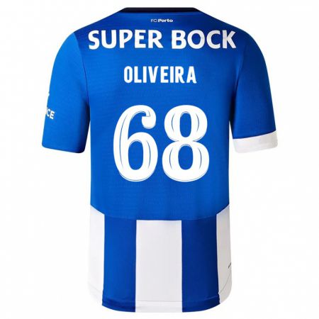 Kandiny Kinder André Oliveira #68 Blau Weiss Heimtrikot Trikot 2023/24 T-Shirt
